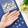 60Pcs 10 Styles Brass Bead Cap KK-BBC0021-14-4