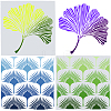 2 Sheets 2 Styles Autumn Theme PET Hollow Out Drawing Painting Stencils DIY-GF0009-78-1