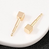Brass Stud Earrings for Women EJEW-G441-05B-G-3