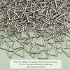 CHGCRAFT 400Pcs 4 Styles Triangle Rings STAS-CA0001-35-4