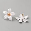 Iron & Alloy Enamel Flower Stud Earrings EJEW-WH0033-57B-2