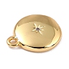 Brass Micro Pave Cubic Zirconia Charms LS-ZIRC-I054-13G-03-2