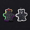 Transparent Acrylic Pendants TACR-M003-01-4