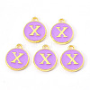 Golden Plated Alloy Enamel Charms LS-ENAM-S118-10X-2