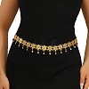 Ethnic Style Alloy Flower Link Chain Tassel Waist Body Chains FS-WG4F21D-03-2