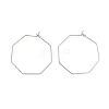 316 Stainless Steel Hoop Earrings Findings STAS-C029-03P-2