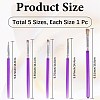 5Pcs Nylon Cake Brush Set AJEW-WH20064-84-2