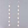 Natural Cultured Freshwater Pearl Dangle Earrings Sets EJEW-JE03827-5
