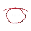 Nylon Braided Bead Bracelets for Women Men BJEW-JB11312-01-1