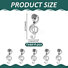 6Pcs Microphone Alloy Lapel Pins for Backpack Clothes JEWB-ME0001-15P-2