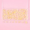 120Pcs 8 Styles Transparent Spray Paint Glass Beads GLAA-FS0002-28-9