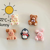 Animal Opaque Resin Cabochons CRES-A061-03-1
