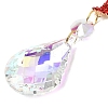 Alloy Rhinestones & Glass Charm Suncatchers HJEW-E013-01G-H-2