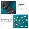 40Pcs 4 Style Rack Plating Alloy Beads FIND-PH0002-72-RS-WH-4