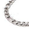 Non-Tarnish 304 Stainless Steel Chain Bracelets for Women or Men BJEW-A039-03P-2