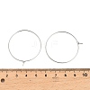 Brass Hoop Earring Findings KK-R112-038E-3