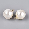 ABS Plastic Imitation Pearl Pendants FIND-H052-01I-01G-2