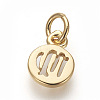 Brass Charms ZIRC-E152-39D-G-RS-2