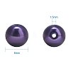 BENECREAT Eco-Friendly Dyed Glass Pearl Round Beads HY-BC0001-8mm-RB099-4