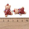 Cute Opaque Resin Pendants FIND-H069-07P-2