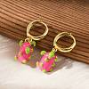 Brass Hoop Earrings EJEW-S251-04D-G-3