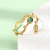 304 Stainless Steel Cuff Open Rings for Women GG-CBA7994-03G-07-3