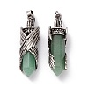 Natural Green Aventurine Pointed Pendants G-H281-01I-2