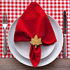 Maple Leaf Alloy Napkin Rings AJEW-WH0314-77G-5