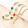 304 Stainless Steel Curb Chain Necklaces NJEW-V009-01G-3