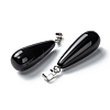 Natural Obsidian Pendants G-F707-08-3