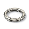 Tibetan Style 316 Surgical Stainless Steel Spring Gate Rings STAS-E191-02AS-02-2