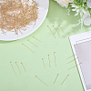 120Pcs 3 Styles Brass Ball Head Pins KK-GO0002-44A-4
