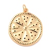 Eco-Friendly Brass Micro Pave Cubic Zirconia with Enamel Pendants X-KK-K268-33G-3