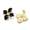 PVD Vacuum Plating Golden 304 Stainless Steel Stud Earrings for Women EJEW-Z068-15G-3