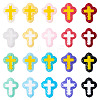 20Pcs 20 Colors Glass Beads Enamel Beads BLOW-TA0001-06-2
