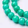 Natural Mashan Jade Round Beads Strands G-D263-6mm-XS15-2