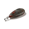 Natural Bloodstone Pendants G-P474-01P-09-3