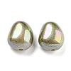 Spray Painted ABS Plastic Beads KY-C017-03B-1