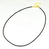 Waxed Cotton Cord Necklace Makings NJEW-A279-2.0mm-01G-1