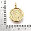 Brass Micro Pave Cubic Zirconia & Enamel Pendants KK-R222-10G-01-3