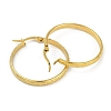 PVD Vacuum Plating 201 Stainless Steel Hoop Earrings for Women EJEW-F345-18G-2