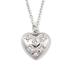 Heart 304 Stainless Steel Micro Pave Clear Cubic Zirconia Pendant Necklaces & Bracelets & Stud Earrings Sets for Women SJEW-C004-14P-2