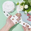 Cotton Herringbone Ribbons with Eyelet Rings OCOR-PH0005-36A-01-3