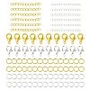 Iron Ends with Twist Chain Extension & Open Jump Rings DIY-YW0010-74G-2