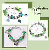 100Pcs 10 Styles Resin European Beads RPDL-SP0001-07-7