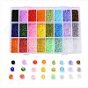 24 Colors 12/0 Glass Seed Beads SEED-X0052-02-2mm-1
