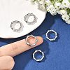 SHEGRACE Brass Spring Gate Ring XGRQ58042-757P-4