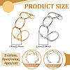 4Pcs 2 Colors ElectrophoresisIron Cuff Bangles for Women BJEW-GO0001-17-2