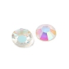 Electroplated Transparent Flat Back Resin Rhinestone Cabochons RESI-XCP0002-44F-2