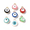 Alloy Enamel Charms ENAM-G214-02G-1